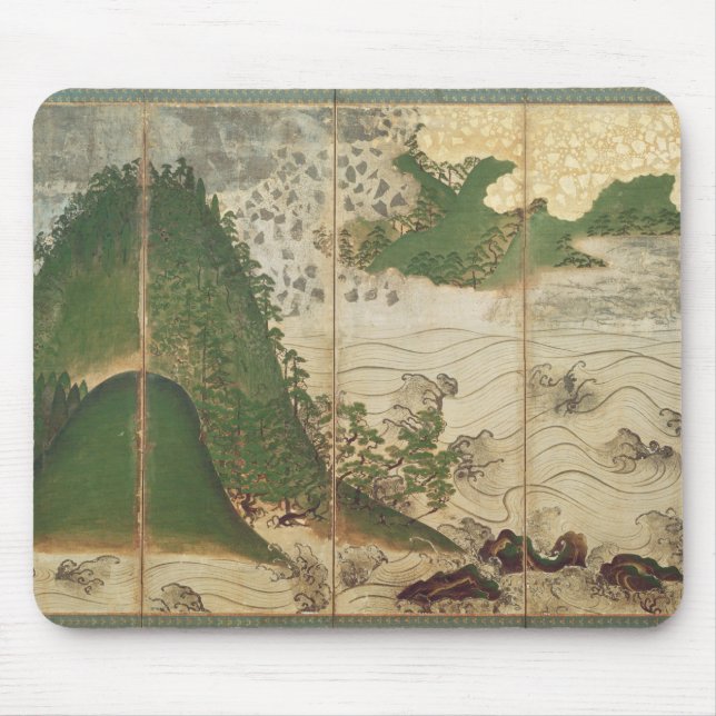 Mousepad Paisagem do primavera com Sun (Frente)