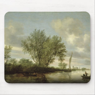 Mousepad Paisagem do rio, 1645