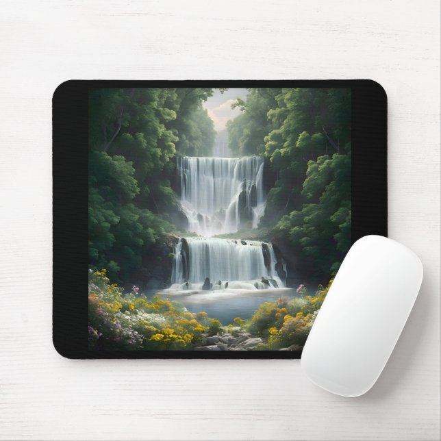 Mousepad Paisagem em Cascata (Com mouse)