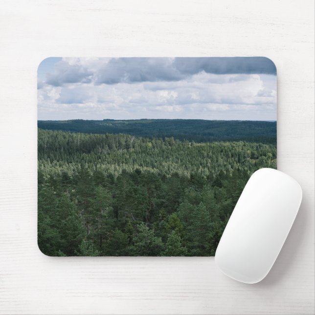 Mousepad Paisagem Florestal Impressionante Foto Aérea (Com mouse)