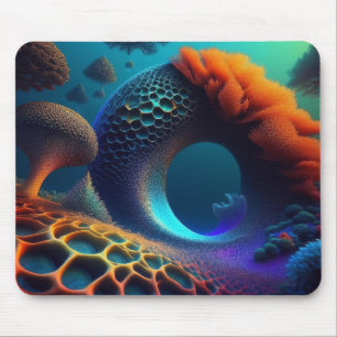 Mousepad Paisagem Fractal Subaquática