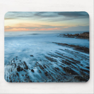 Mousepad Paisagem marinha azul ao pôr do sol, Califórnia