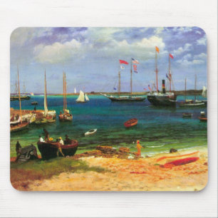 Mousepad Paisagem Marítima Antiga, Porto de Nassau por Bier