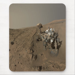 Mousepad Paisagem Marte com Curiosidade Vermelha Marte
