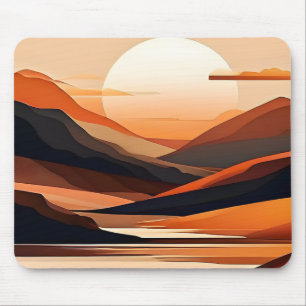 Mousepad Paisagem Minimalista Abstrata