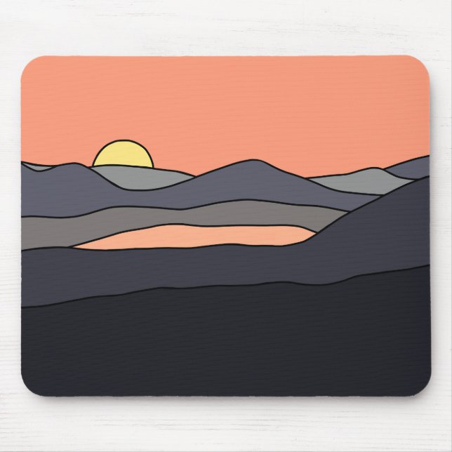 Mousepad Paisagem Minimalista Design 287 (Frente)