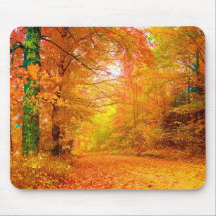 Mousepad Paisagem natural do outono de Vermont