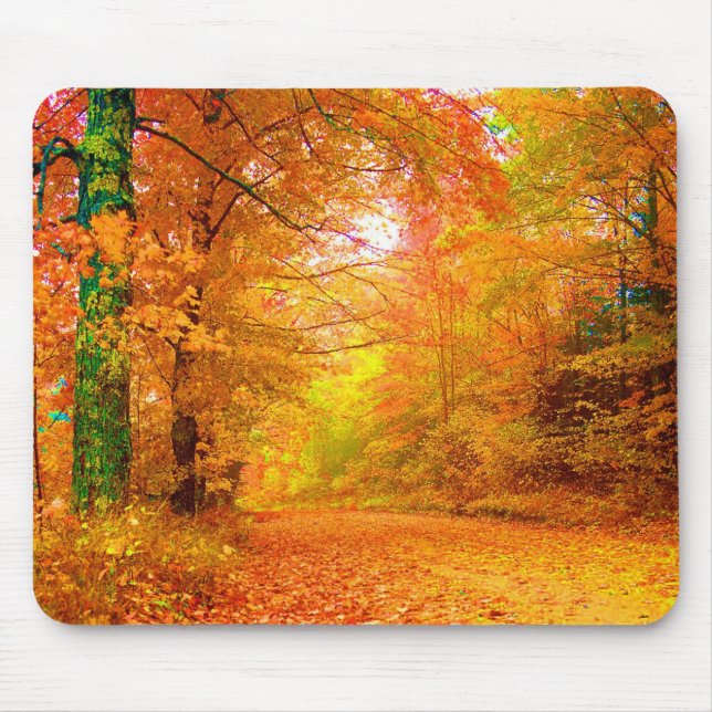 Mousepad Paisagem natural do outono de Vermont (Frente)