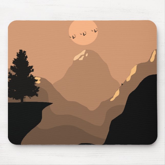 Mousepad Paisagem Natureza da Montanha (Frente)