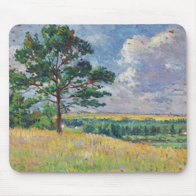 Mousepad Paisagem rural em Méréville, França (Arte) (Frente)