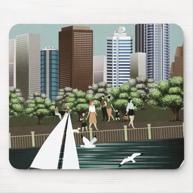 Mousepad Paisagem urbana (Frente)