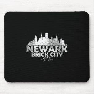 Mousepad Paisagem urbana de Newark Nova Jersey Nj Brick Cit