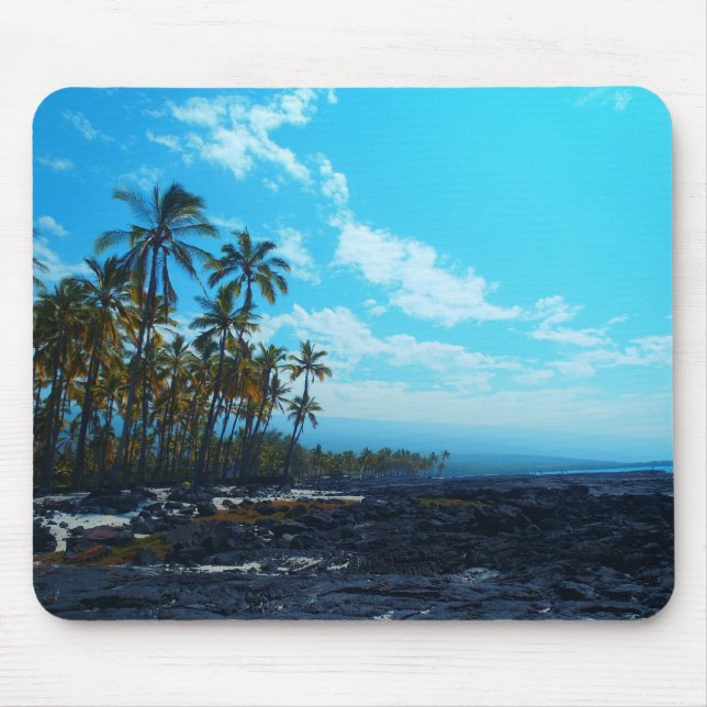 Mousepad paisagístico tropical do Havaí (Frente)