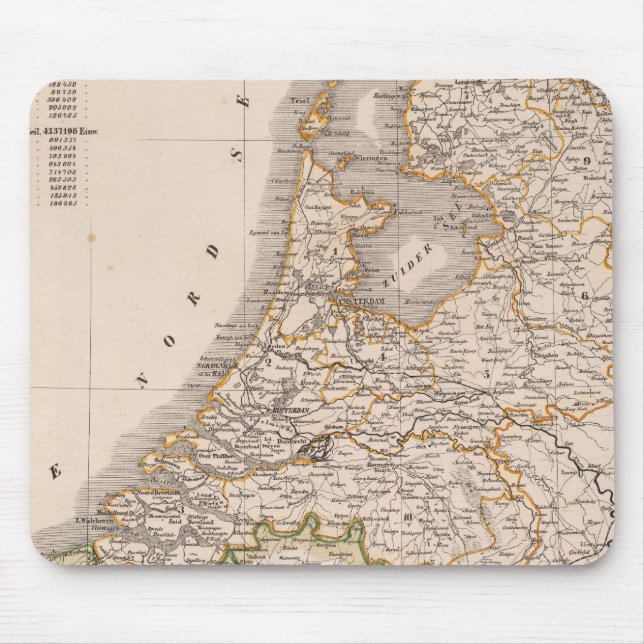 Mousepad Países Baixos, Bélgica (Frente)