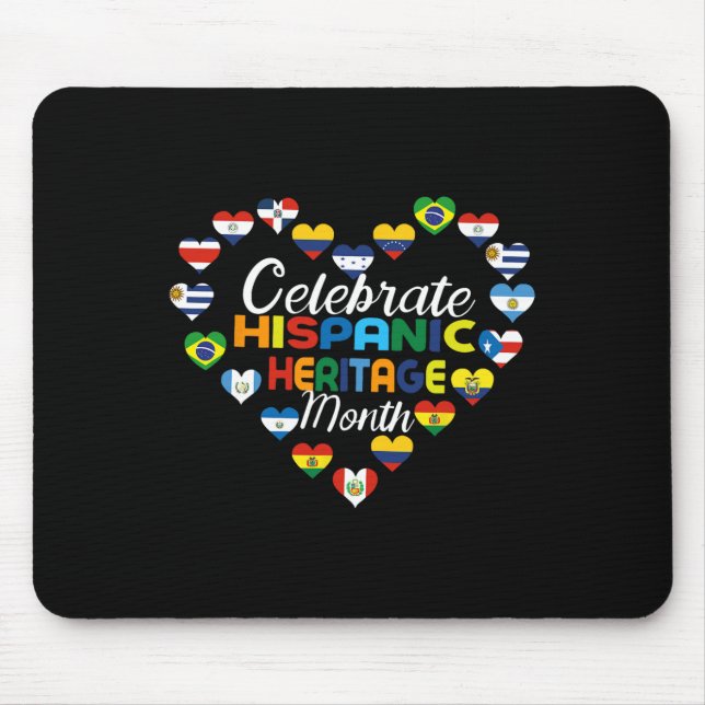 Mousepad Países Hispânicos Celebram Herita Hispânica (Frente)