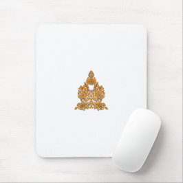 Mousepad Paisley Floral Art - Decor Laranja Boho