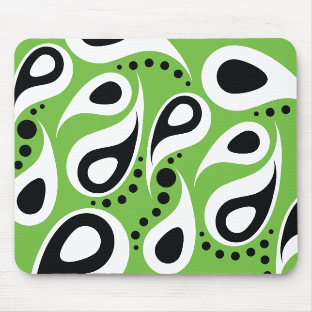 Mousepad Paisley moderno - verde (Frente)