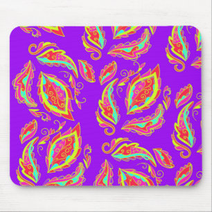 Mousepad Paisley Neon