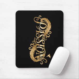 Mousepad Paixão Dourada – Tipografia de Luxo Inspiradora D