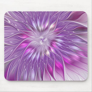 Mousepad Paixão roxa rosa Paixão Abstrato Arte Fractal