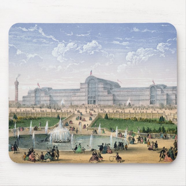 Mousepad Palácio de cristal, Sydenham, c.1862 (litho da (Frente)