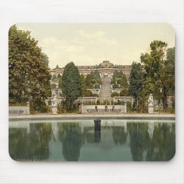 Mousepad Palácio de Sanssouci, Potsdam, Berlim, Alemanha (Frente)