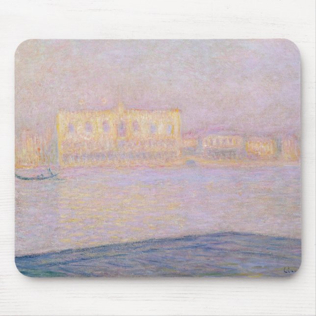 Mousepad Palácio Ducal de Claude Monet | de San Giorgio, (Frente)