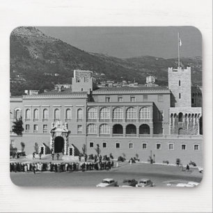 Mousepad Palácio quadrado do Principado de Mônaco vintage