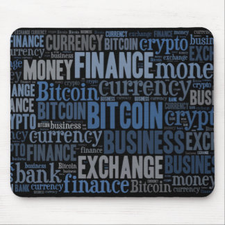 Mousepad Palavra gráfica do logotipo Bitmoney