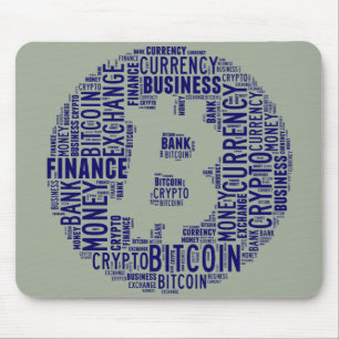 Mousepad Palavra gráfica do logotipo Bitmoney