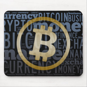Mousepad Palavra gráfica do logotipo Bitmoney