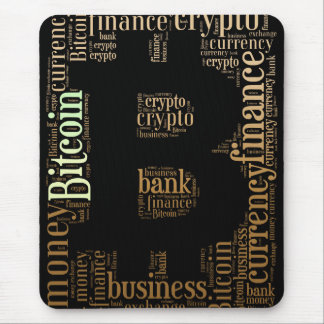 Mousepad Palavra gráfica do logotipo Bitmoney