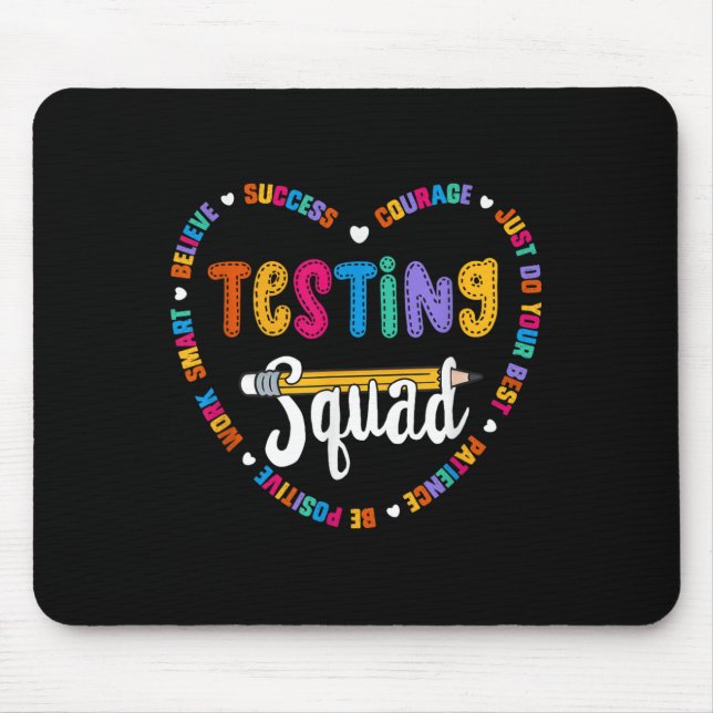 Mousepad Palavras do Dia de Teste Motivacional da Equipe de (Frente)