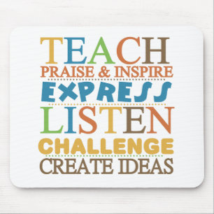 Mousepad Palavras do professor a viver Byy