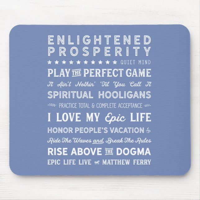 Mousepad Palavras do tapete do rato 2 da sabedoria (Frente)