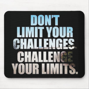 Mousepad Palavras Motivacionais - Desafie Seus Limites