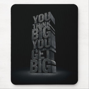 Mousepad Palavras Motivacionais - Pense Grande, Fique Grand
