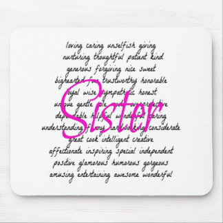 Mousepad Palavras para Irmã