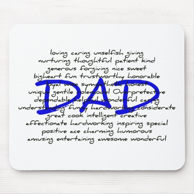 Mousepad Palavras Para Pai (Frente)