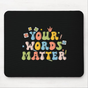 Mousepad Palavras Problema do Retro Patologista Saúde Menta