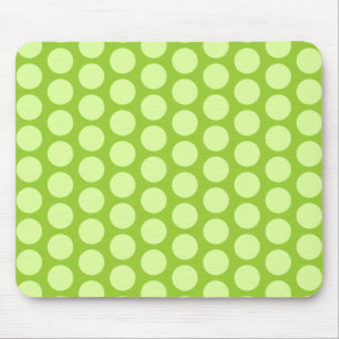 Mousepad Pale Green Polka Dots