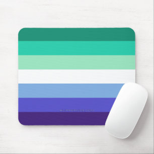 Mousepad Paleta da bandeira de homens gays trans-inclusivos