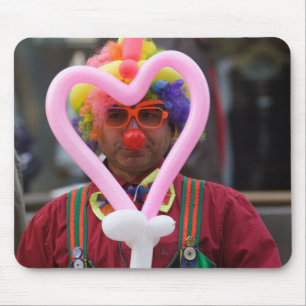 Mousepad Palhaço com Coração Rosa