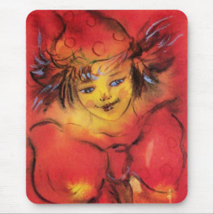 MOUSEPAD PALHAÇO COM FITA VERMELHA