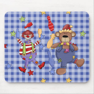 Mousepad Palhaços de Circo no Tapete de Mouse