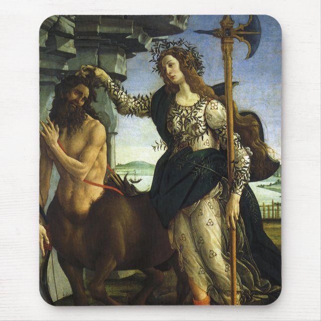 Mousepad Pallas e o Centauro por Sandro Botticelli (Frente)