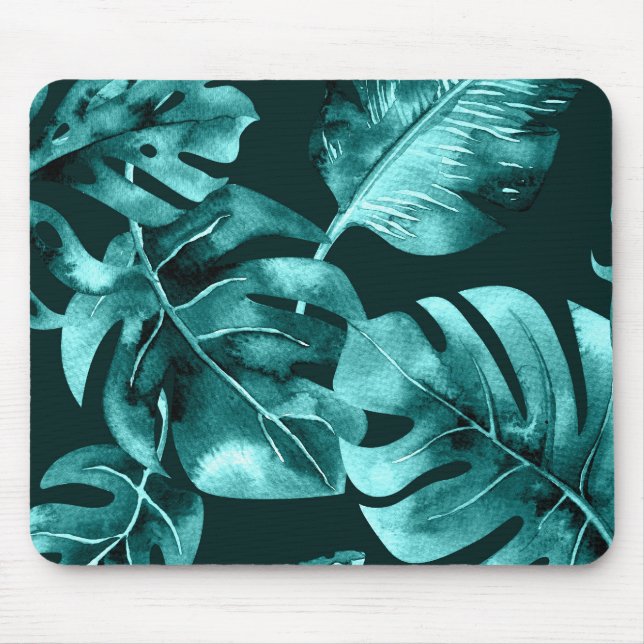 Mousepad Palm Azul Tropical Sai do Paraíso Insular (Frente)