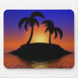 Mousepad Palm Tree Sunrise Pousepad