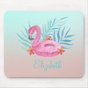 Mousepad Palma De Flamingo Rosa Adorável Deixa Porta copos