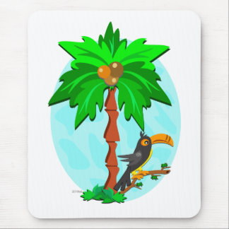 Mousepad Palmeira com Toucan atento